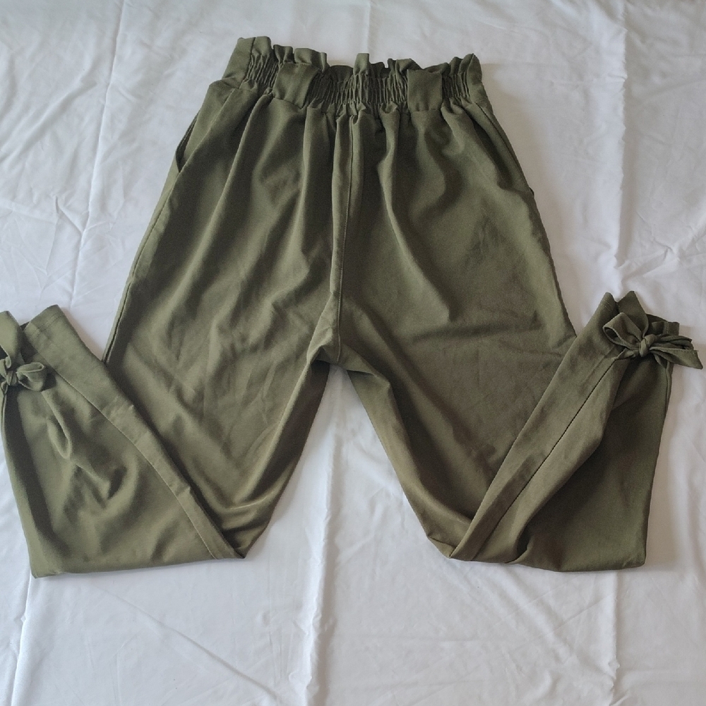 Grace Karin Olive Green Pants View 4